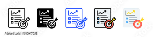 Objectivity Icon Collection With Multiple Styles