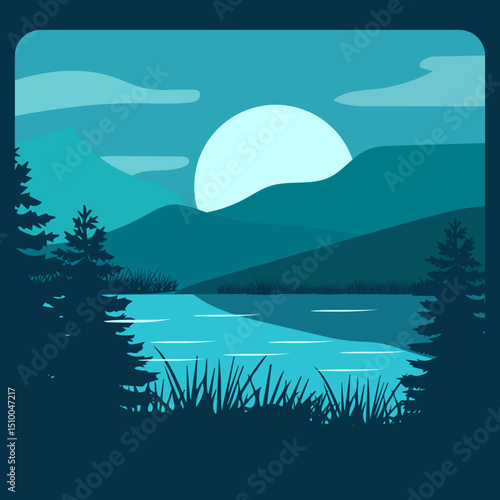 nature night vector