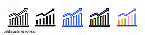 Profit Icon Collection With Multiple Styles