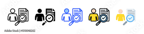 Assessment Icon Collection With Multiple Styles