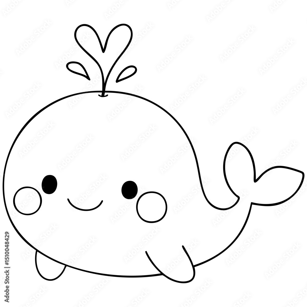 sea animal cute hand drawing kawaii illustration element sea animal cute hand drawing kawaii illustration element