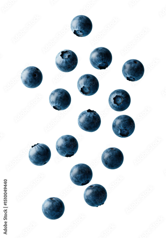 Natural blueberry falling on transparent background. Fresh berry on a white background. Concept for healthy eating and diet. Natural blueberry falling on transparent background. Fresh berry on a white background. Concept for healthy eating and diet.