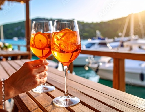 Taste of summer by the classic Italian cocktail. Mix up of the Aperol spritz using just three ingredients Aperol, prosecco and soda