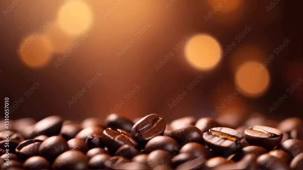 Coffee Beans Close Up Background Coffee Beans Close Up Background