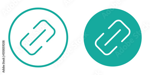 link line icon set. web hyperlink symbols. link for social media, mobile app, ui and website. linkage sign. vector illustration on transparent background