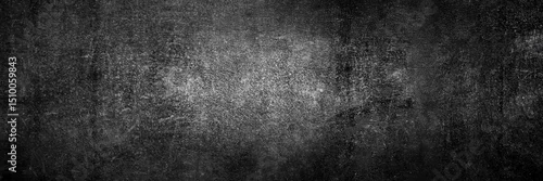 Panel kuchenny z motywem Seamless Wide board dark chalkboard background texture in college wall Back school classroom backboard black gloomy Chalk art gradient table top. Grey slate food blackboard white gray back bacground.