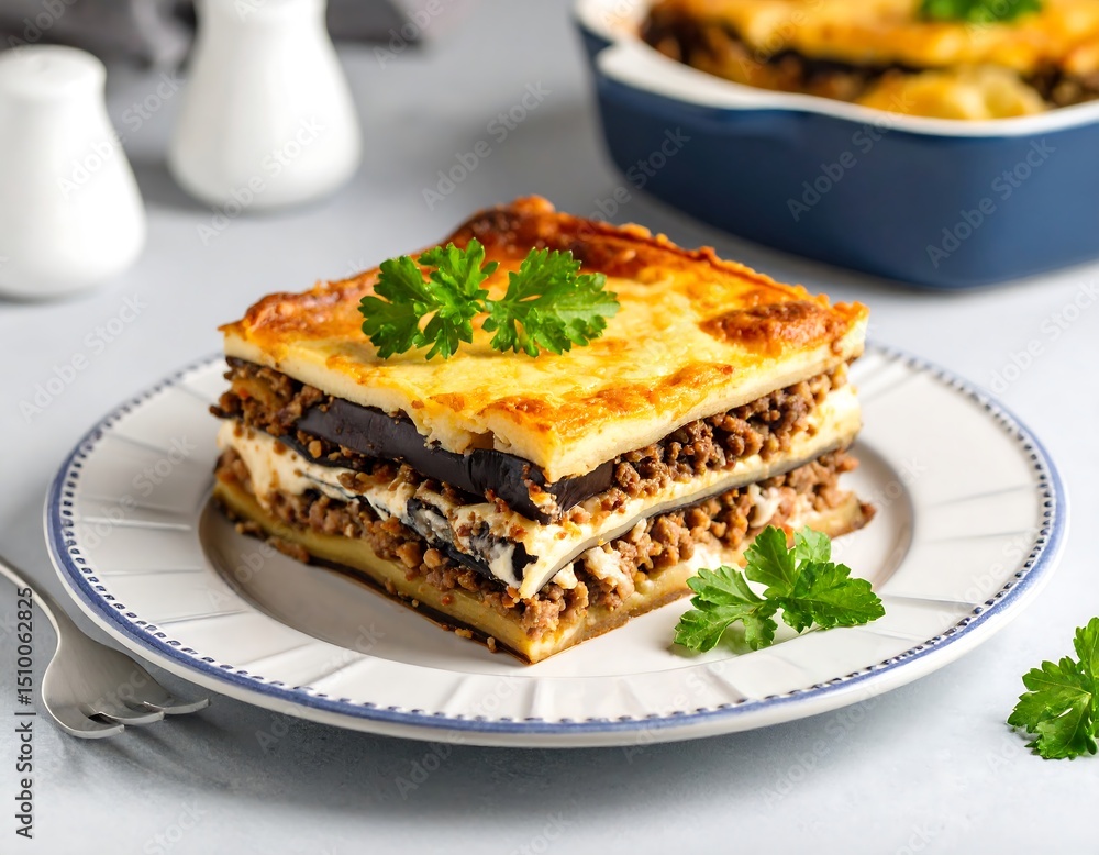 Baked eggplant and meat dish (1) Baked eggplant and meat dish (1)