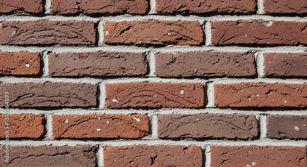 Obraz premium Close-up of a red brick wall