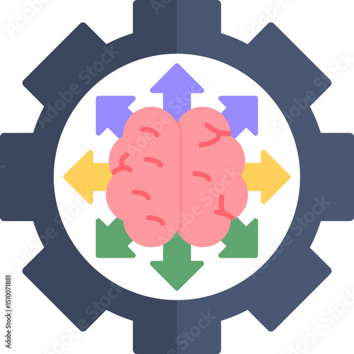 Brain Response Icon