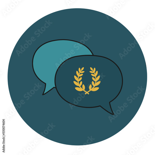 Mediation Icon – Peaceful Conflict Resolution Through Dialogue