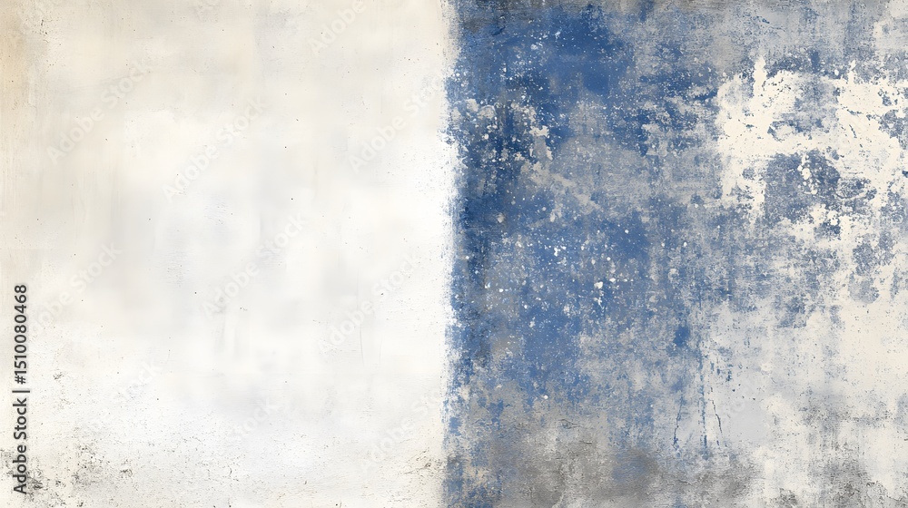 Obraz premium Abstract Blue and White Grunge Wall Texture Background