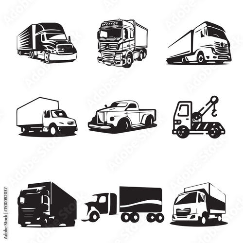 big truck vector
