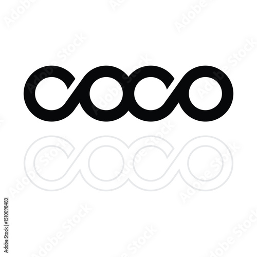 Coco letter logo vector template, exclusive brand symbol