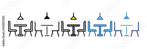 Dining Table  Icon Element For Design