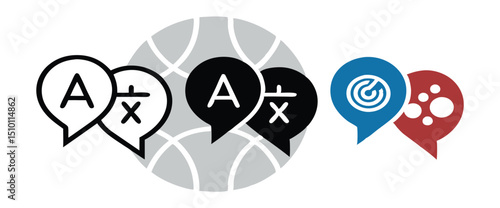 Global communication language learning education concept