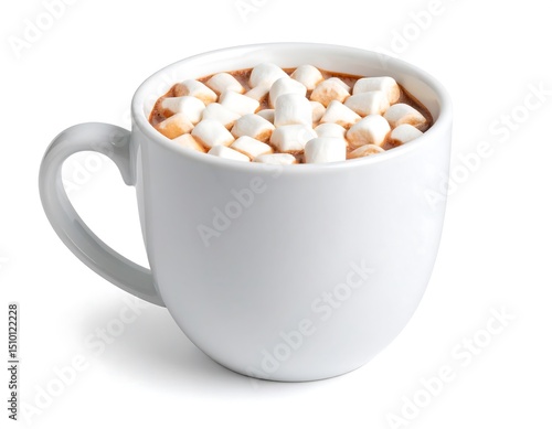 Hot chocolate mug with marshmallows