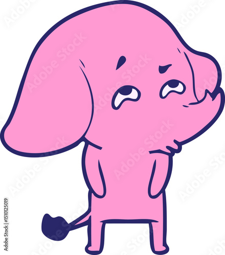 cartoon elephant remembering