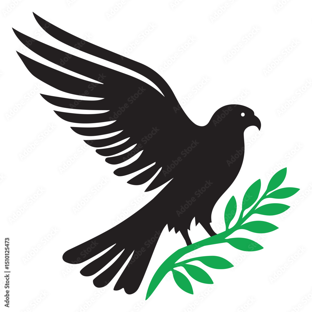 Obraz premium Bird silhouette logo and tattoo design.