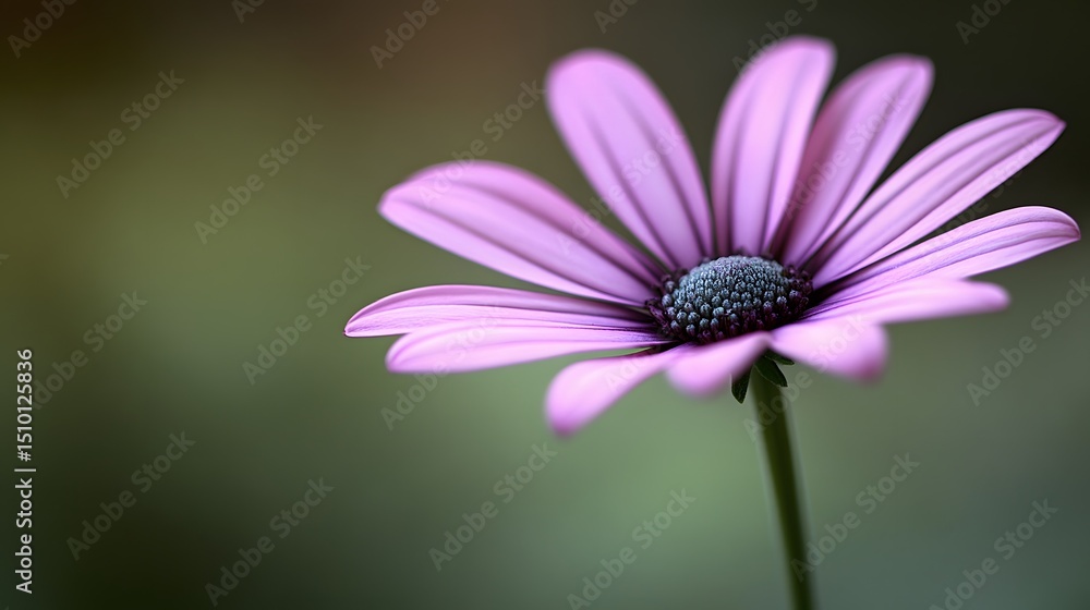 Closeup Purple Osteospermum Flower Blossom Macro Photography Closeup Purple Osteospermum Flower Blossom Macro Photography
