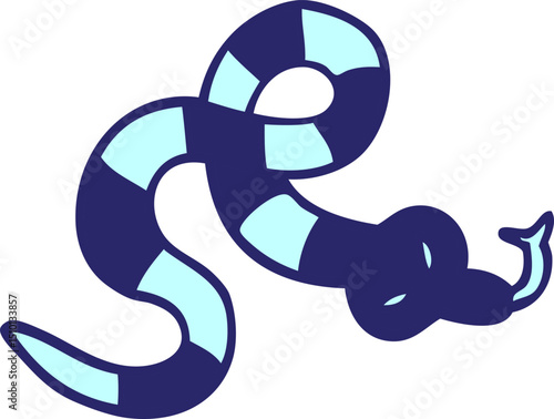 cartoon doodle poisonous snake