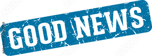 good news rectangular sign. good news stamp