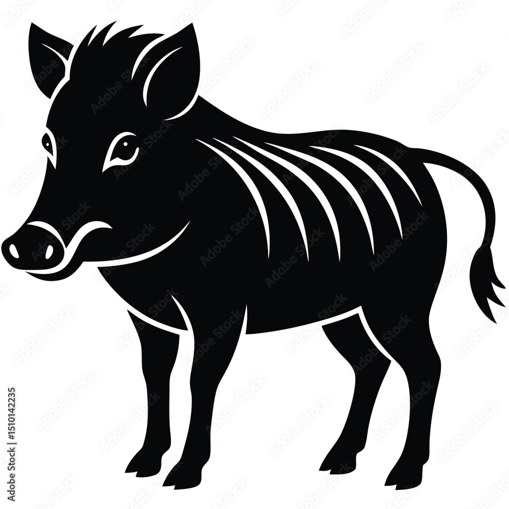 Fototapeta premium warthog vector