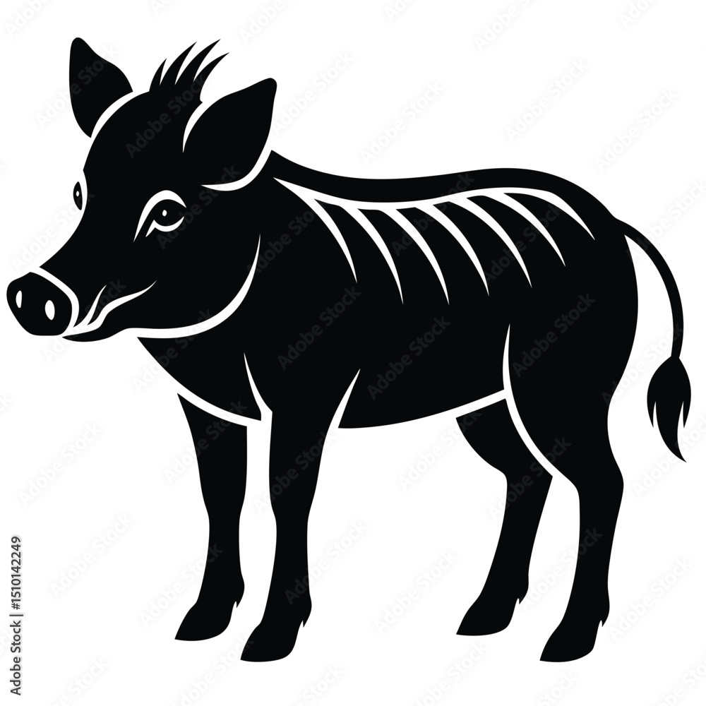 Fototapeta premium warthog vector