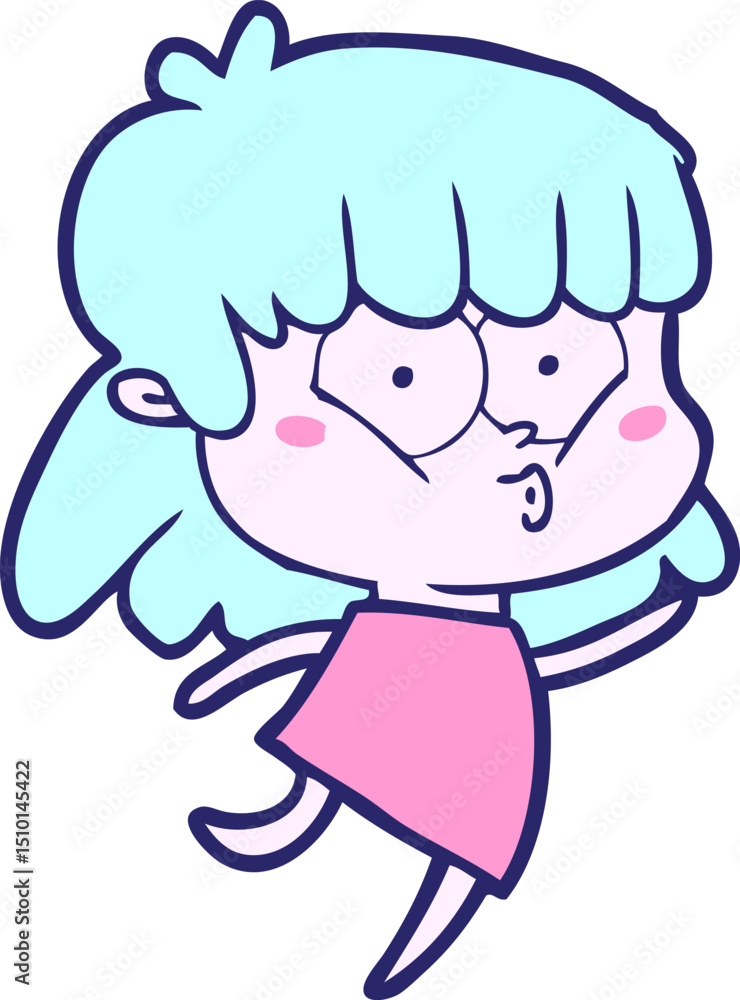 cartoon whistling girl cartoon whistling girl