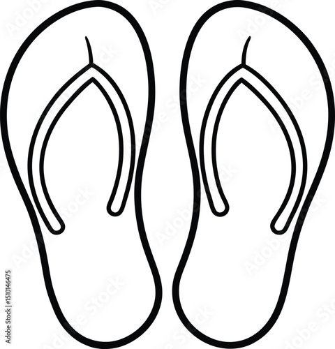 Shoes Coloring Vector Art