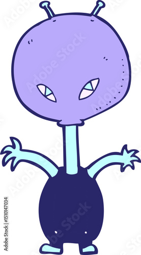 cartoon space alien