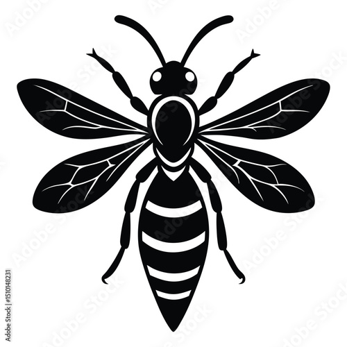 wasp vector sihouette