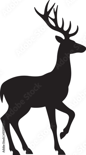 8 Deer Silhouette Bundle Clipart