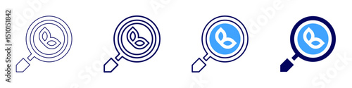 Coral bleaching icon in 4 different styles. Thin Line, Line, Bold Line, Duotone. Duotone style. Editable stroke