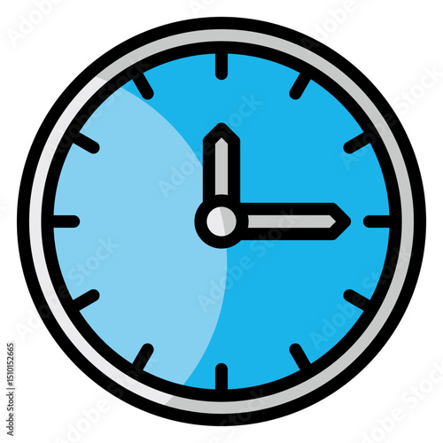 Wall Clock  Icon Element For Design