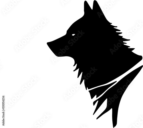 vector illustration of wolf