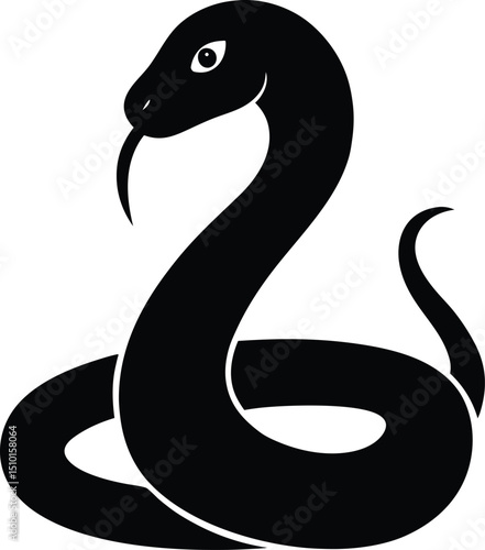 black and white snake