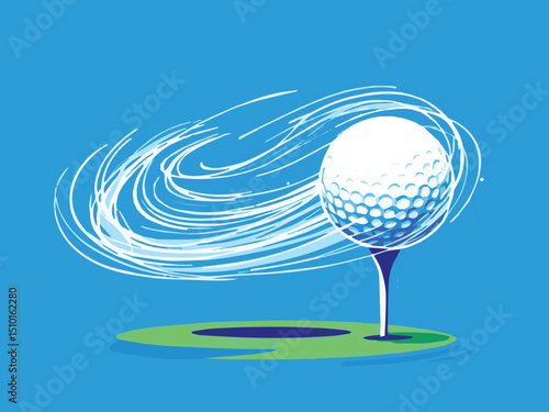 golf ball and tee
