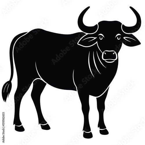 water buffalo vector sihouette