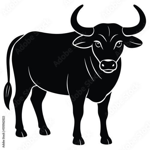 water buffalo vector sihouette