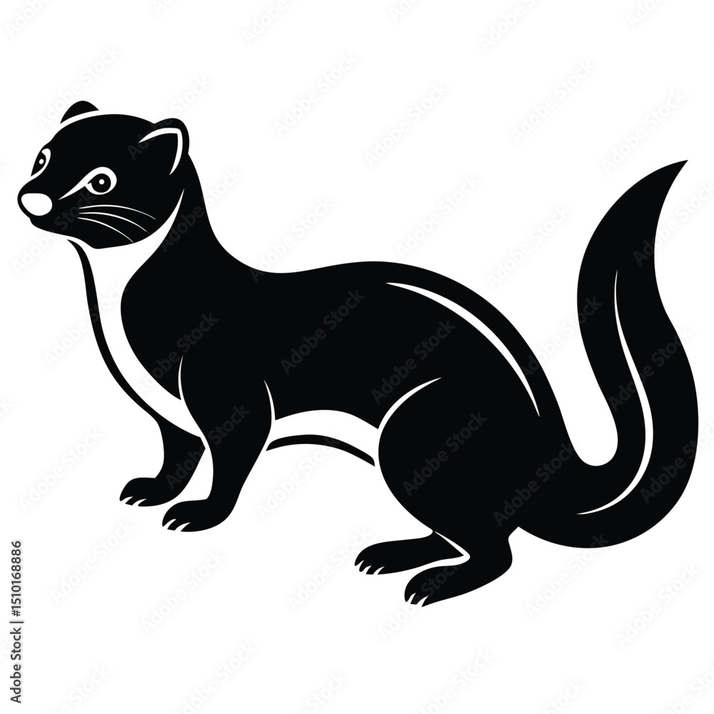 Fototapeta premium weasel vector