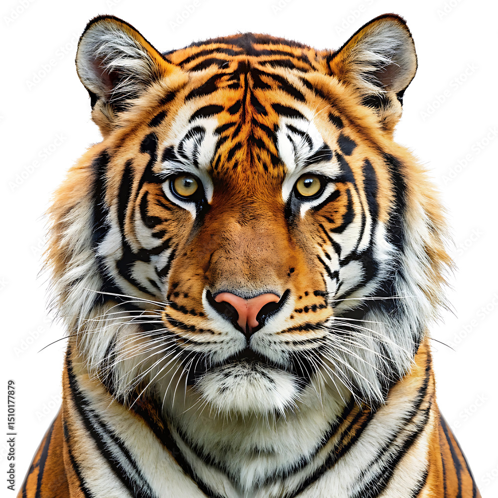 Fototapeta premium Majestic tiger close up portrait wild cat
