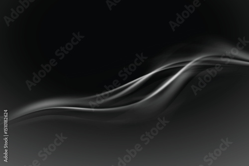Dynamic Black and White Smoke Abstract Background