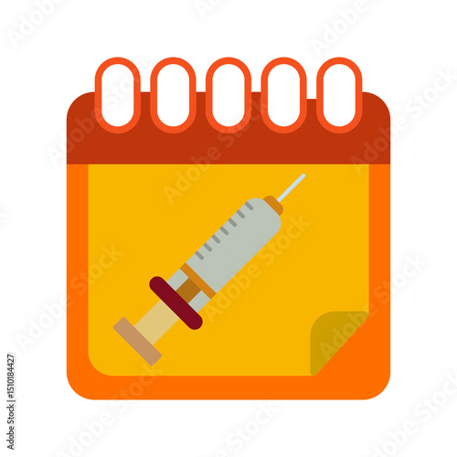 Vaccine Time Vector Icon