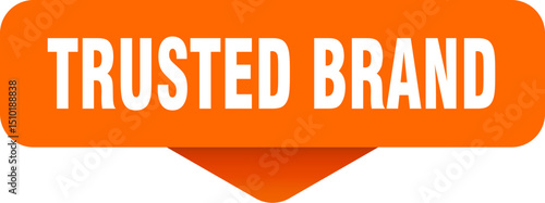 trusted brand sticker. trusted brand sign on transparent background