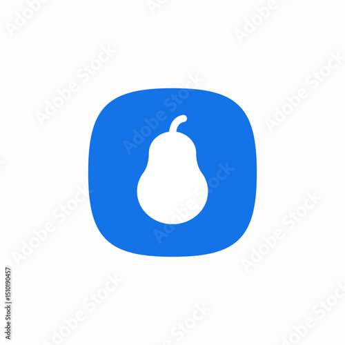 pear fruit food icon sign vector