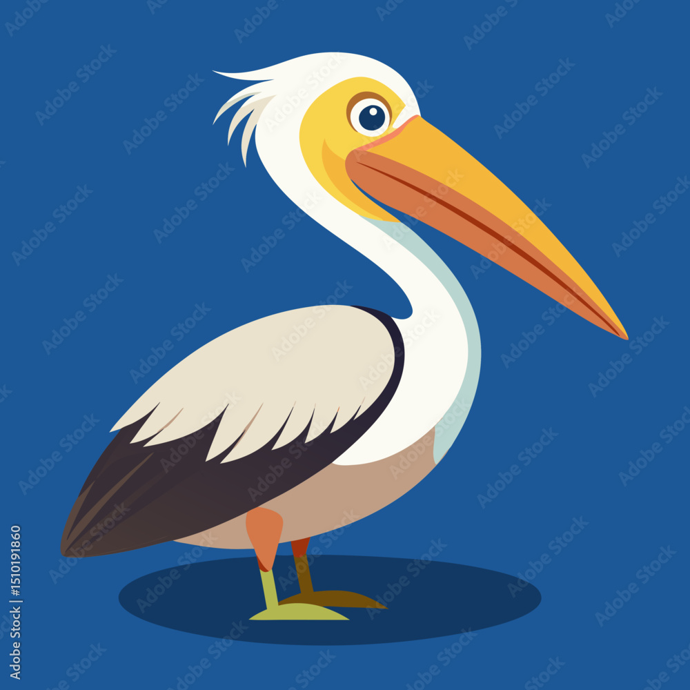 Fototapeta premium illustration of a pelican