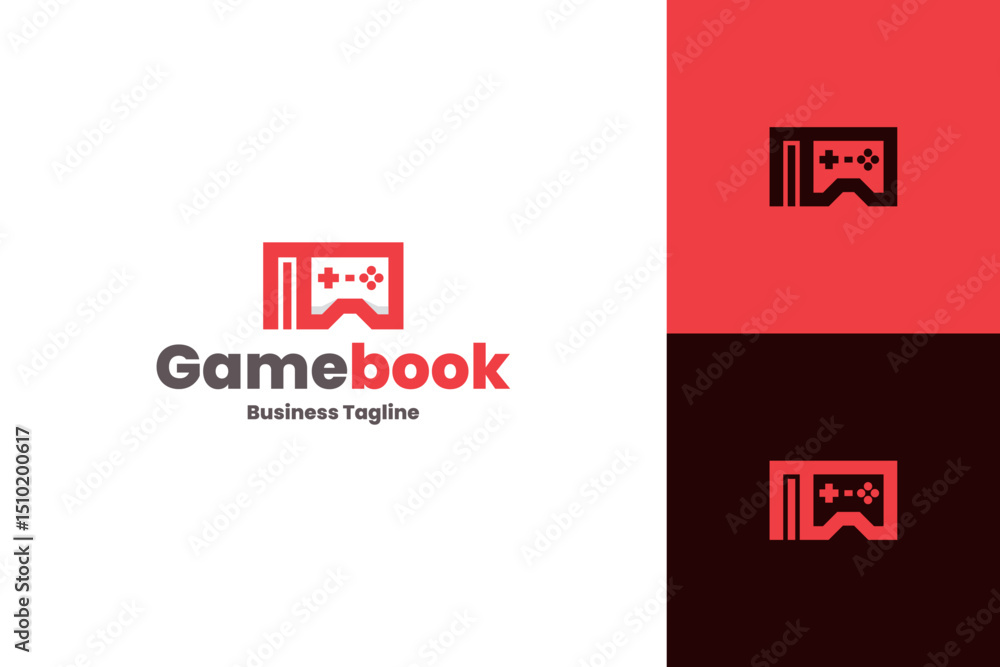 game book logo vector game book logo vector