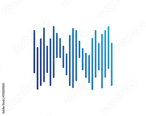 sound wave ilustration logo vector icon template