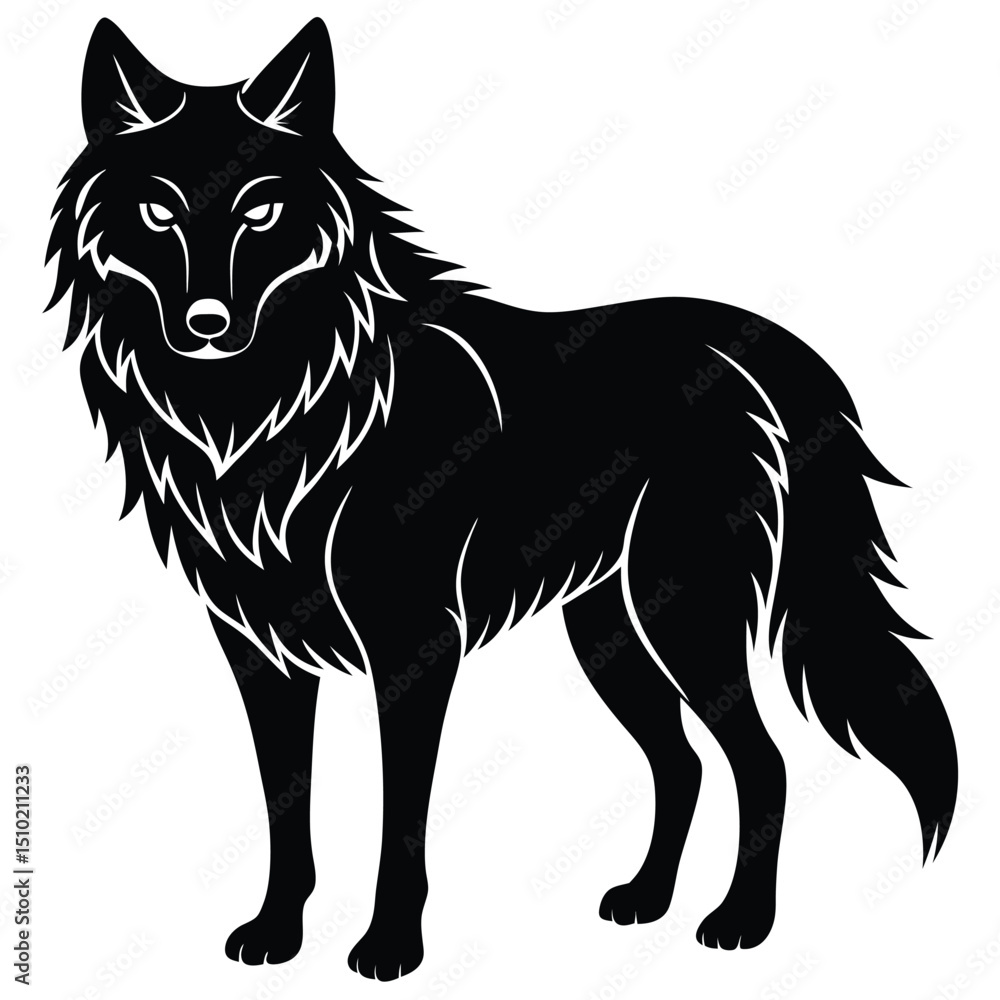 wolf vector sihouette wolf vector sihouette