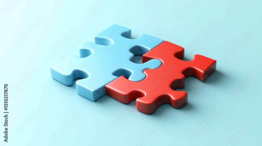 Obraz premium Puzzle. Business strategy, success solution, jigsaw games symbol. Idea metaphor. Creative idea, connection, challenge, partnership, teamwork, match